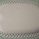 Plat en opaline blanche