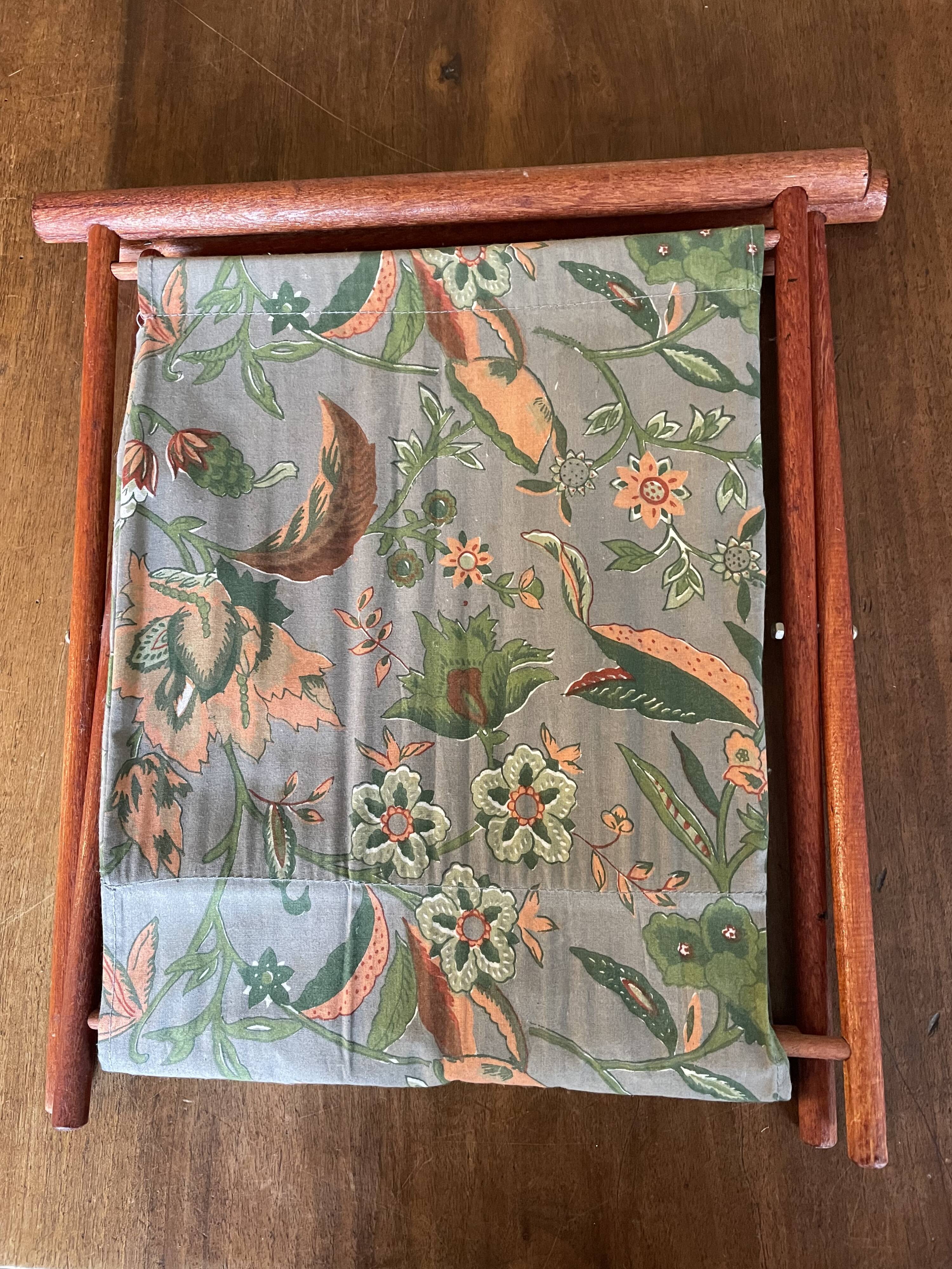 Wood and fabric magazine holders