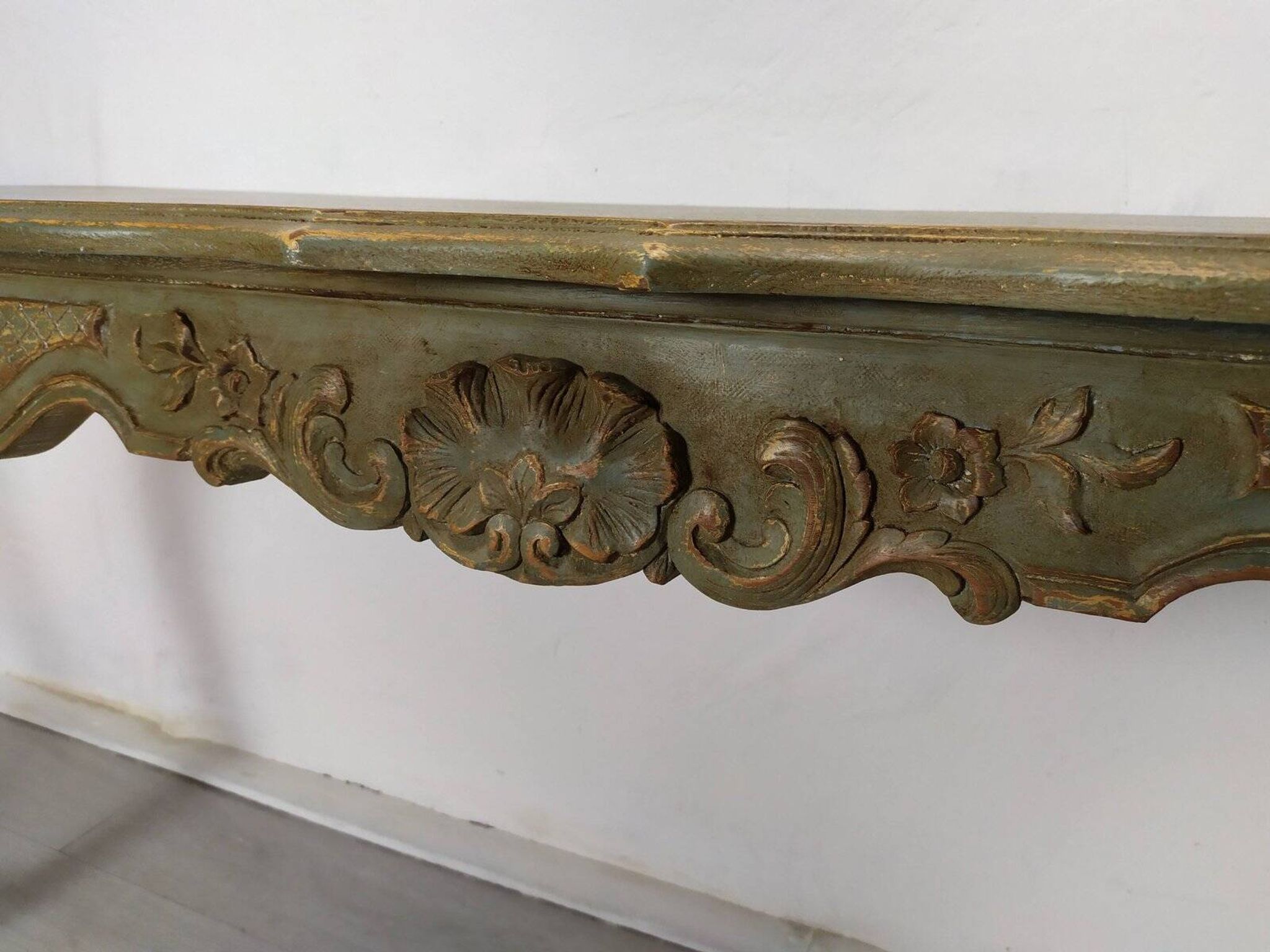 Louis XV style patinated console table