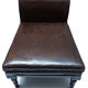 Old adjustable chair in wood and leather