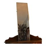 Wall mirror, brass frame