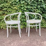 Antique pair of Italian Salvatore Leone chairs