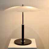 Lampes de table en acier et en verre laiteux par Ikea, années 1970