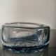 Blue bubble glass ashtray/pocket tray – from Sweden