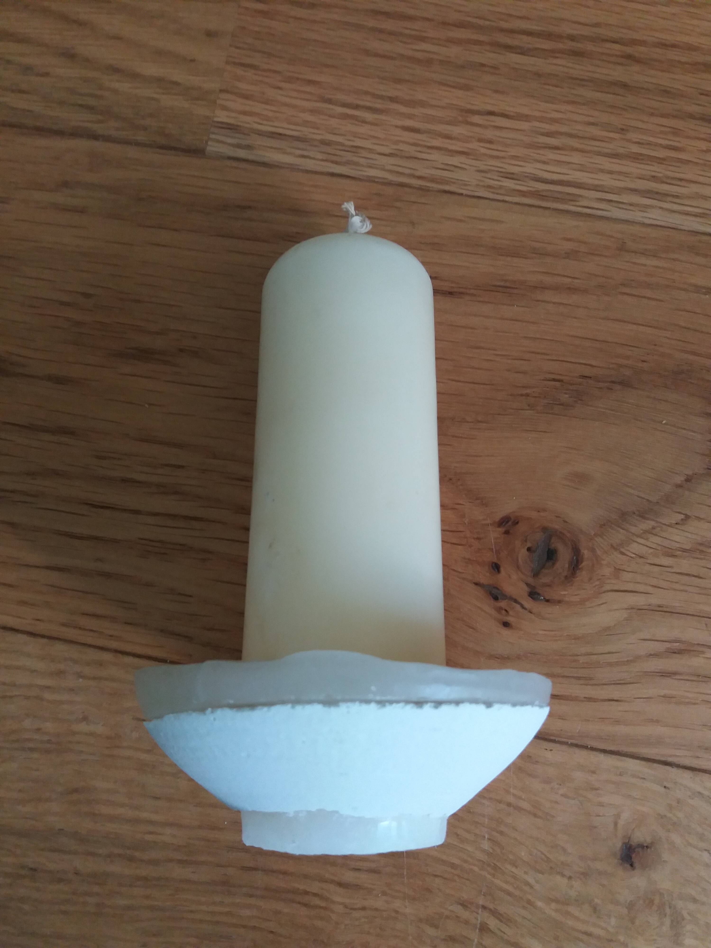 Candle holder vase signed Jean Claude Courjault