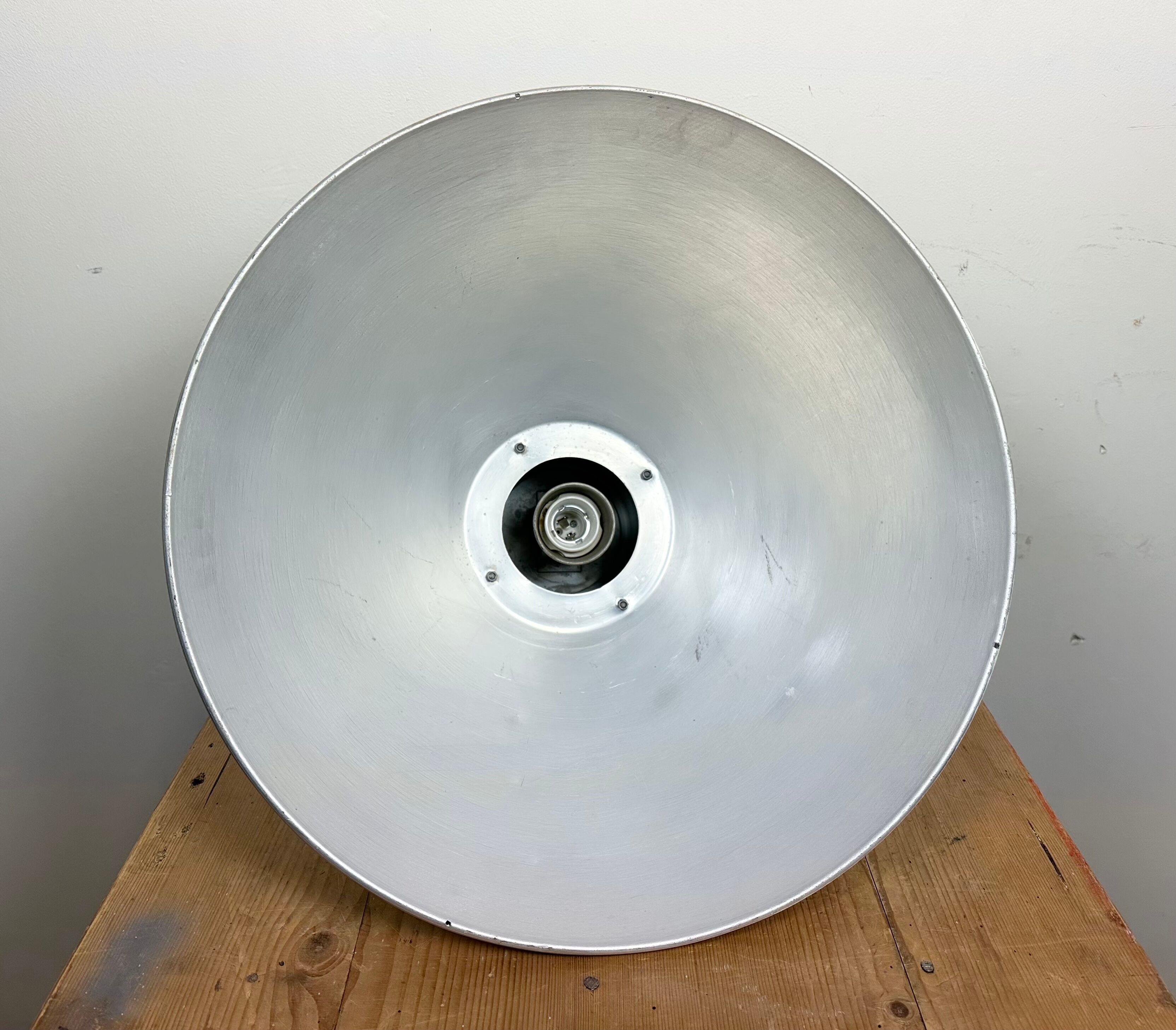 Industrial aluminium pendant light from Elektrosvit, 1960s