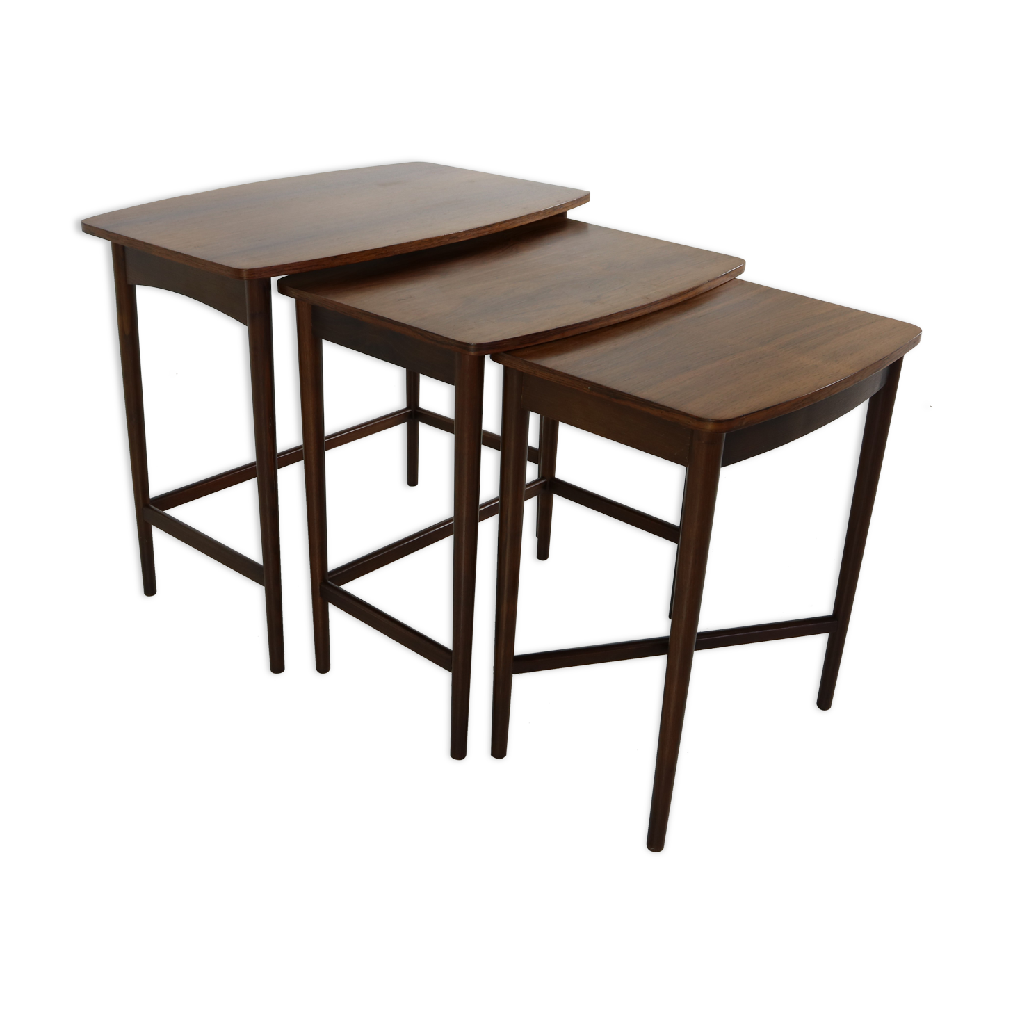 Sixties danish design rosewood nesting tables
