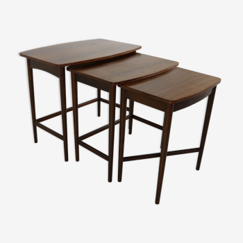 Sixties danish design rosewood nesting tables