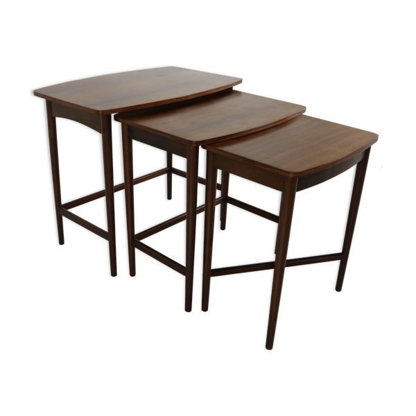 Tables gigognes en palissandre design danois des années soixante