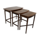 Sixties danish design rosewood nesting tables