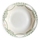 Round, deep Creil & Montereau dish in green earthenware, "Napoleon" service