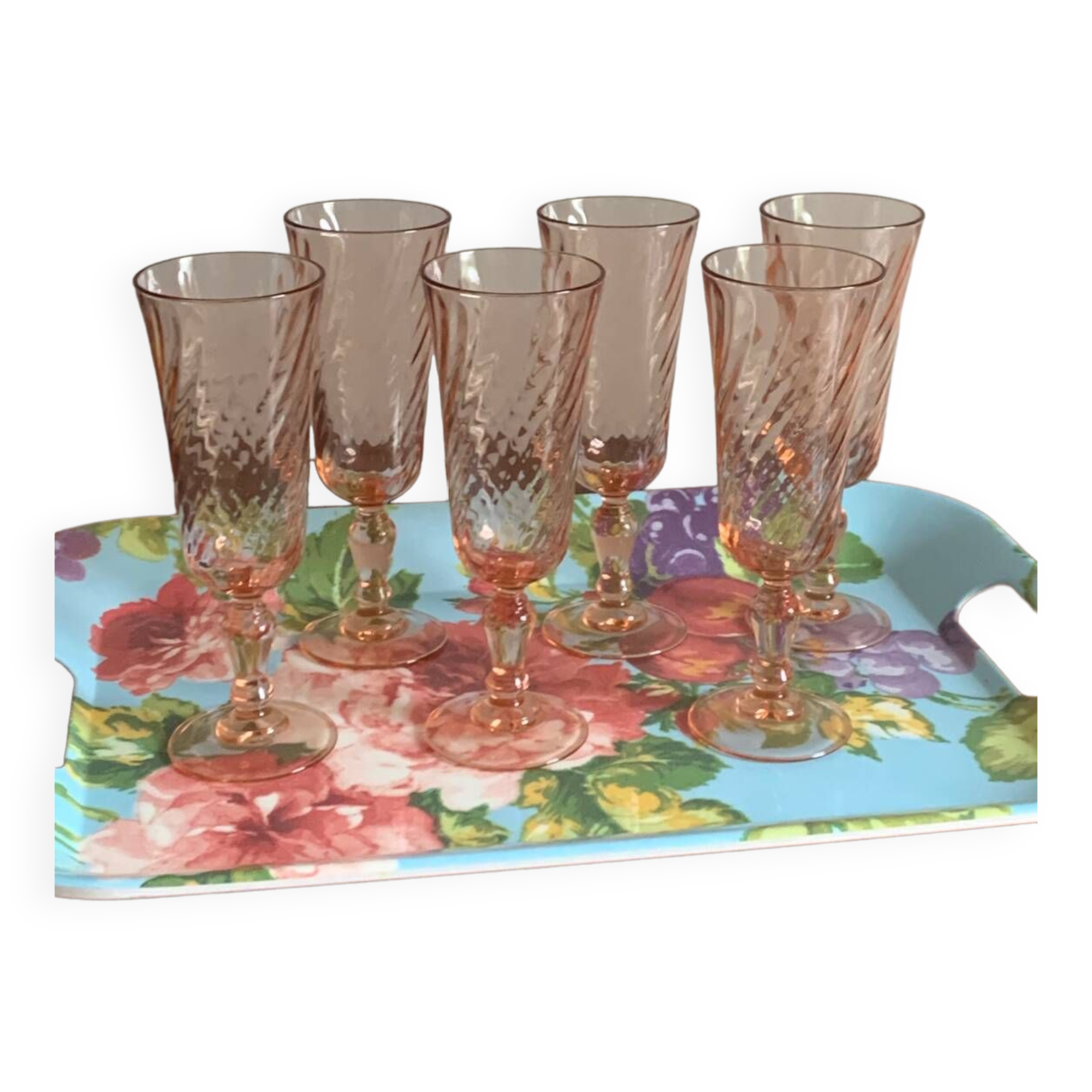 Rosaline champagne flutes