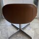 Set of 8 Italian design swivel chairs in cognac leather.