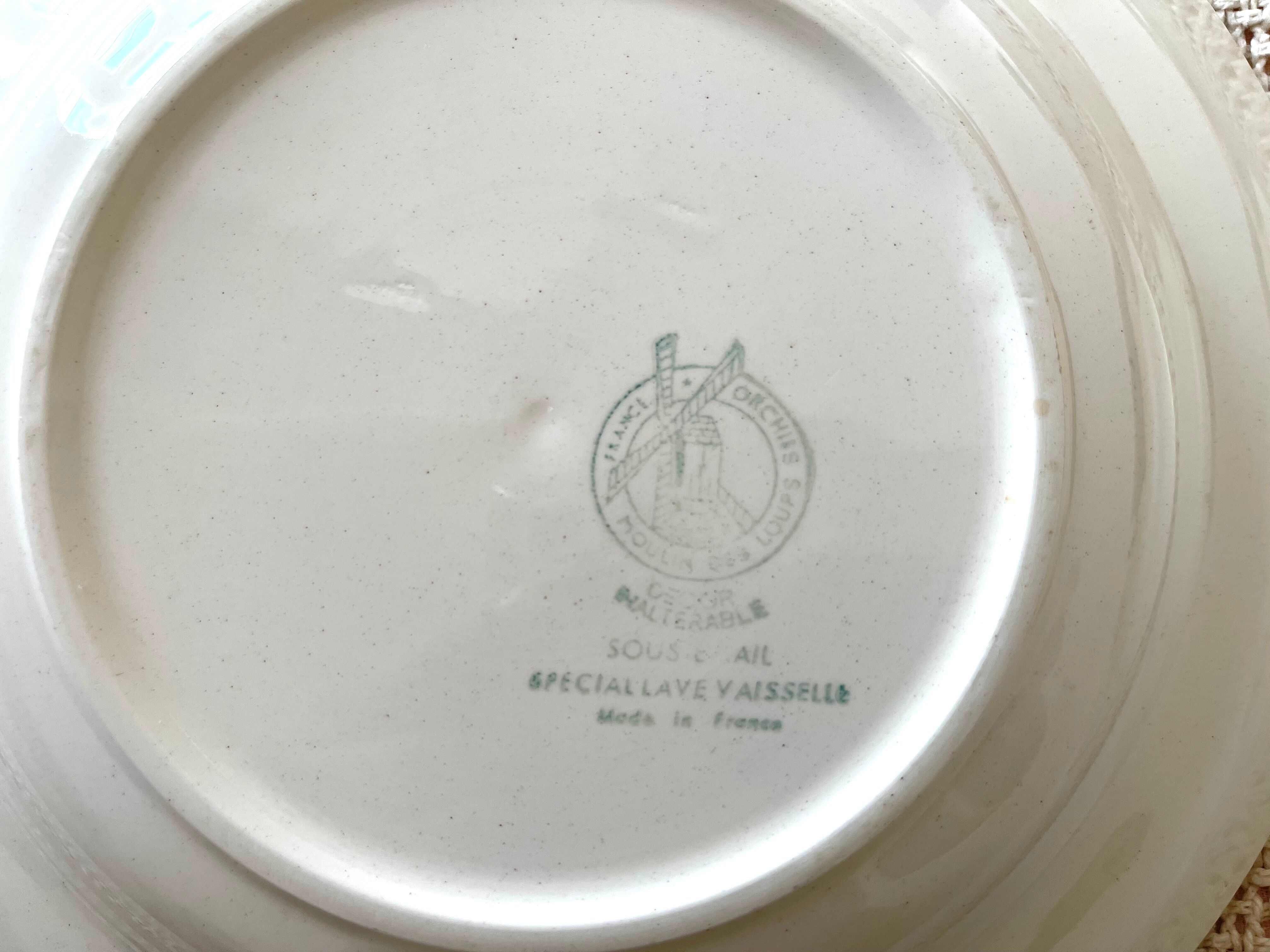 Set of 2 plates Moulin des Loups 23cm