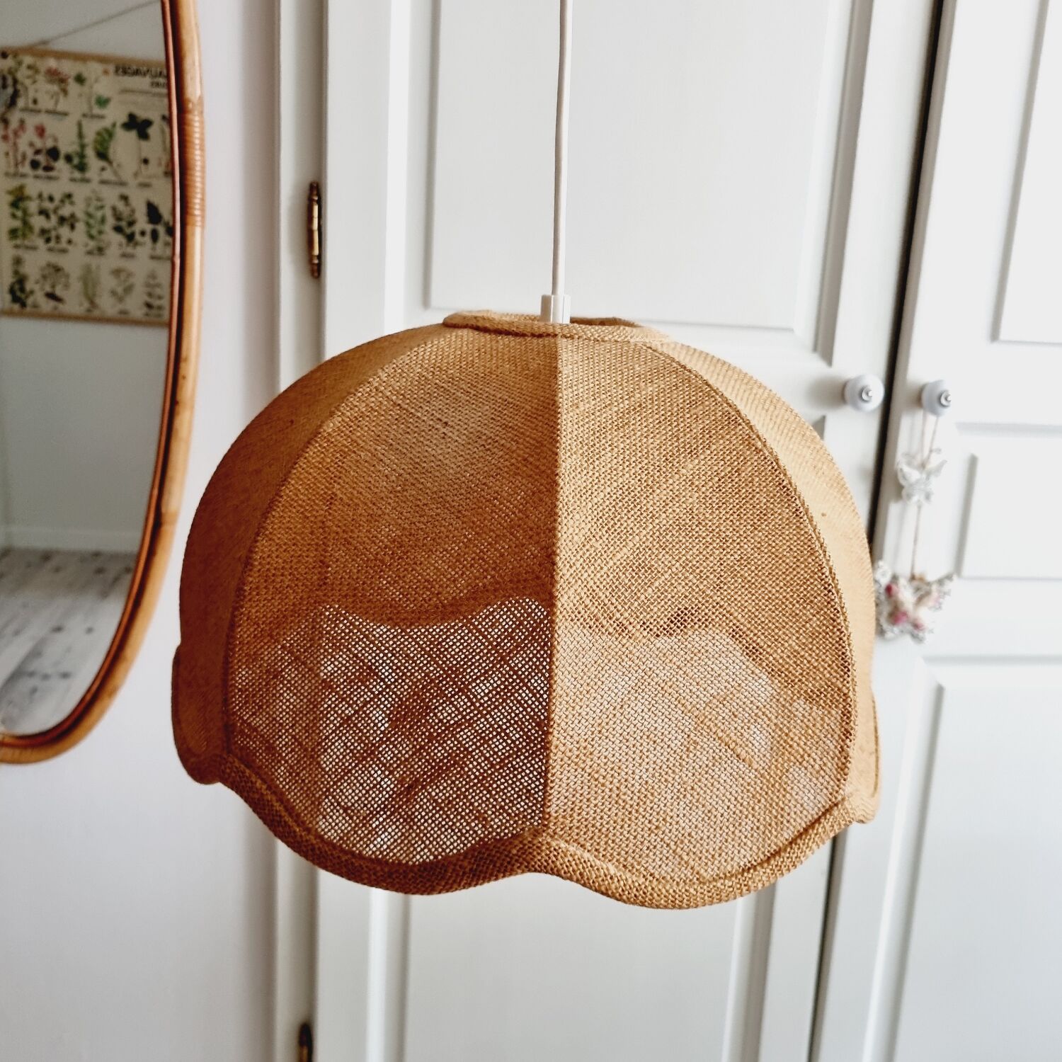Jute pendant light