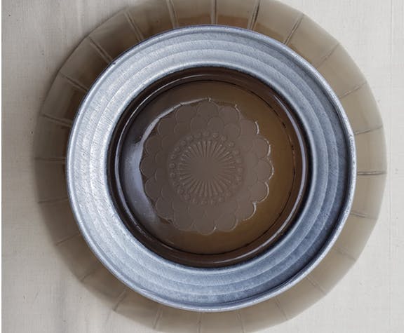 Smoked glass trinket bowl