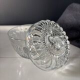 Vintage pressed glass candy box