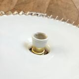 Suspension vintage en opaline dentelée