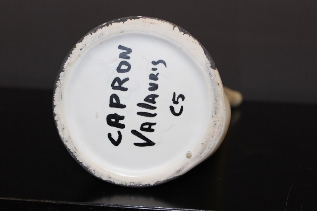 Ceramic pitcher by Capron circa 1960