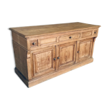 Counter or low sideboard in solid wood - craft furniture