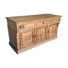 Comptoir ou buffet bas en bois massif meuble de métier