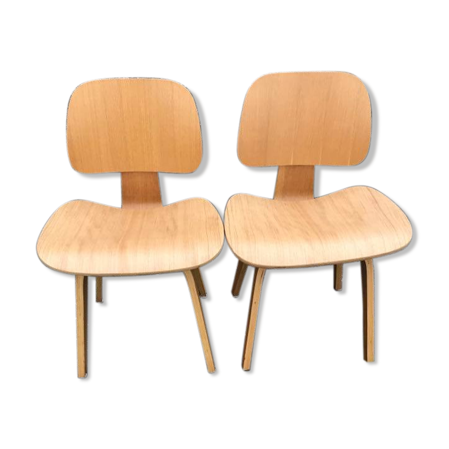 Restored molded plywood chairs