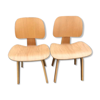 Restored molded plywood chairs