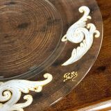 luxurious crystal vase and tray set / Murano - Baccarat