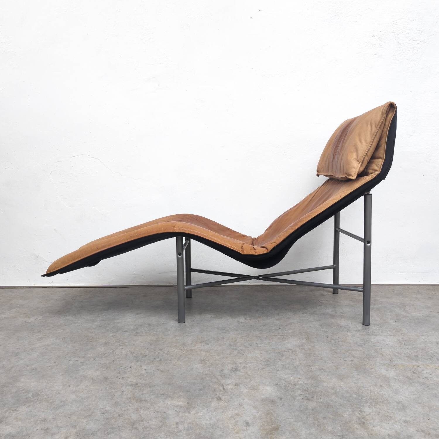 Fauteuil lounge Skye en cuir par Tord Björklund pour Ikea, 1980