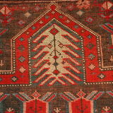 Ancient Caucasian carpet Karabakh handmade 90cm x 153cm 1890s