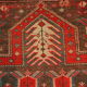Ancient Caucasian carpet Karabakh handmade 90cm x 153cm 1890s