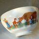 Bol en faience decor vache laitiere enfants normandie