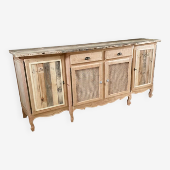 Grande enfilade bois brut vintage