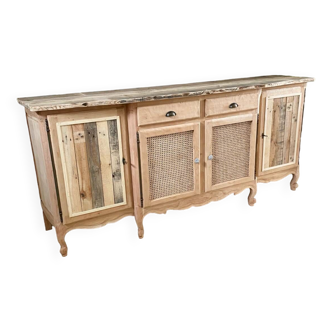 Grande enfilade bois brut vintage