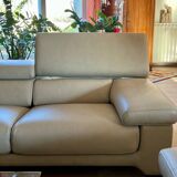 "Sillage" leather canapé/Rochebobois