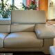 Canapé "Sillage" en cuir/Rochebobois