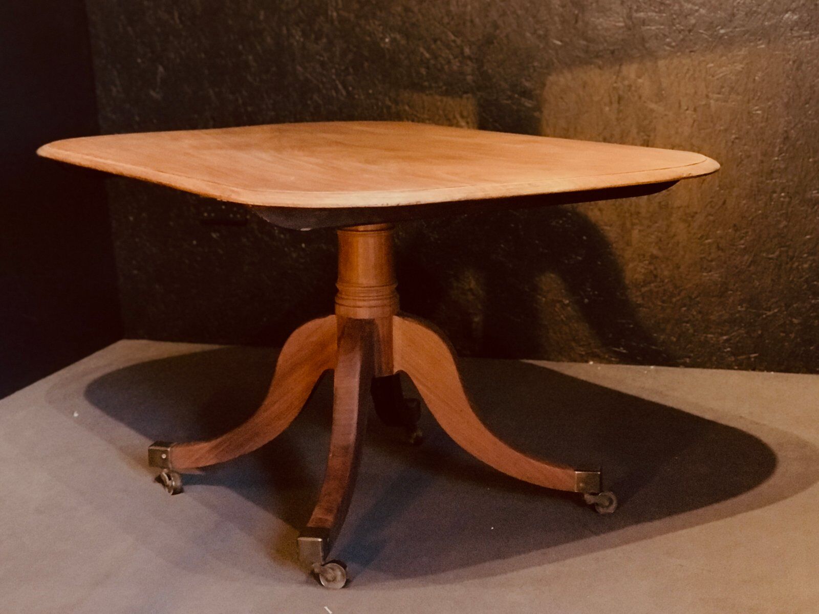 Victorian Tilting Breakfast Table in Raw Wood Mahogany