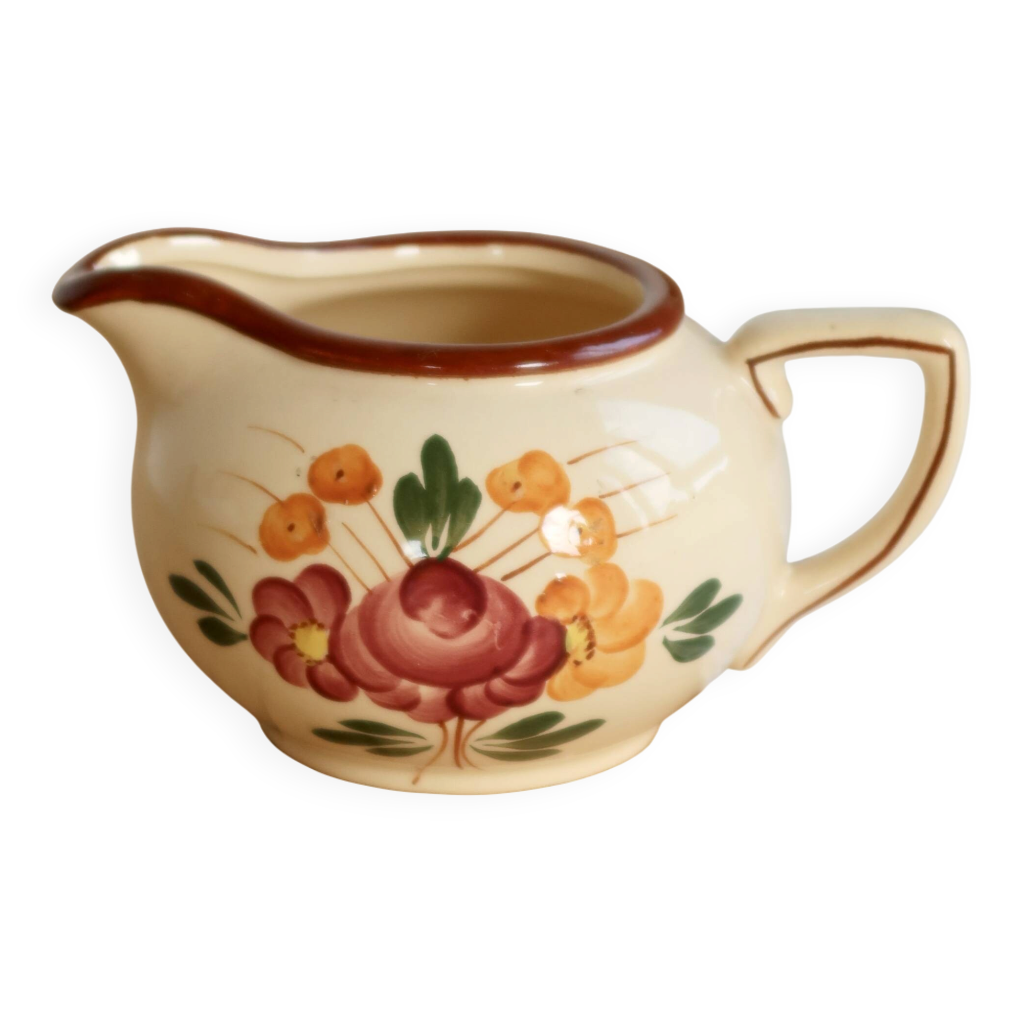 Pot à lait vintage faïence Longchamp modèle Agen