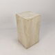Italian travertine side table or pedestal, 1980's