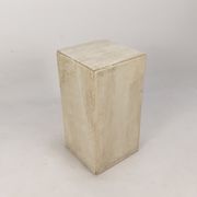 Italian travertine side table or pedestal, 1980's