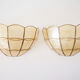 Paire d'appliques en nacre coquillage