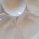 5 white porcelain oyster plates by Pillivuyt