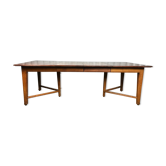Table à manger chêne massif 1950 avec 2 allonges