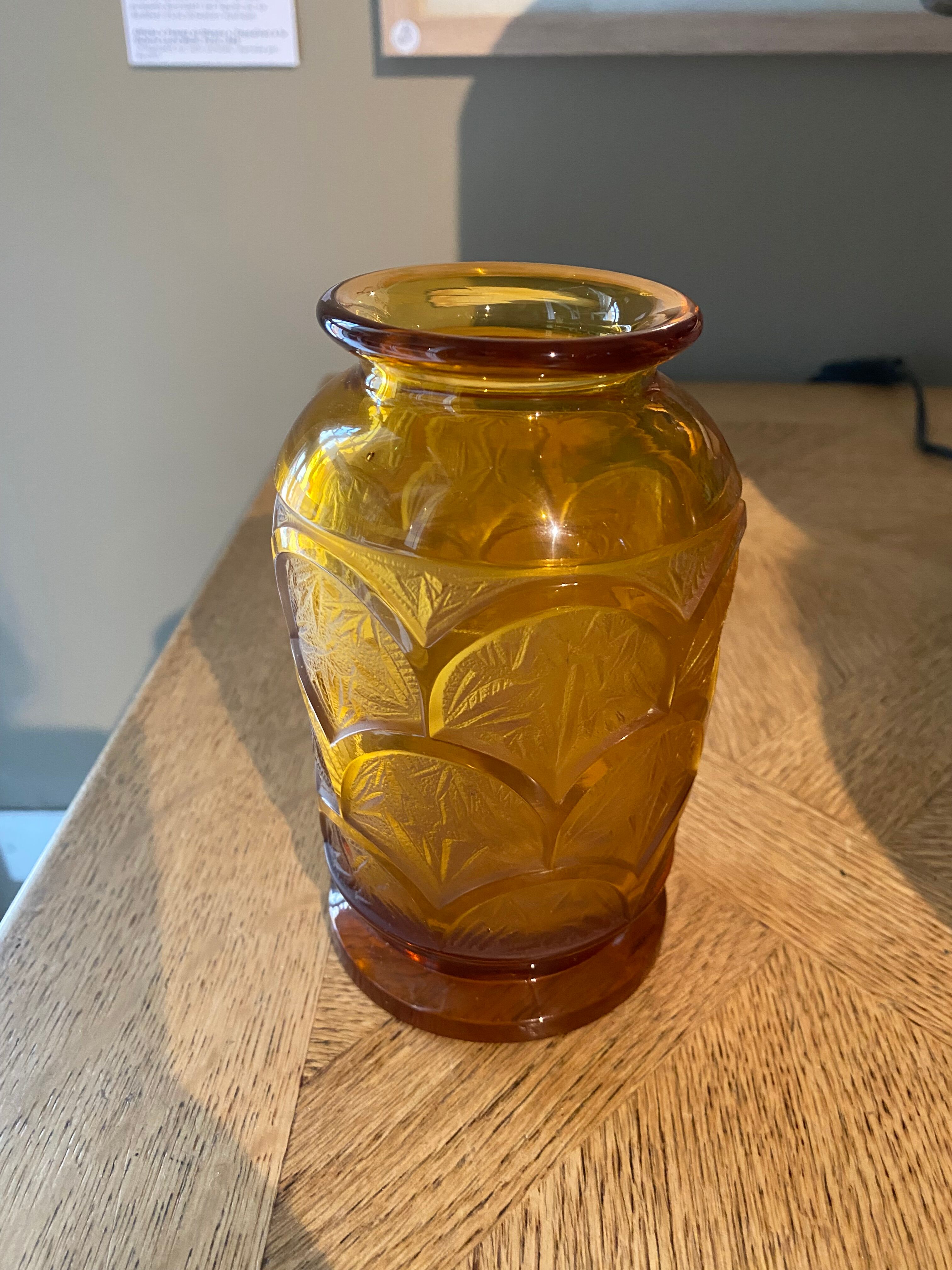 Vintage yellow vase
