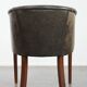 Amazing cow leather and wooden tub chair / side chair