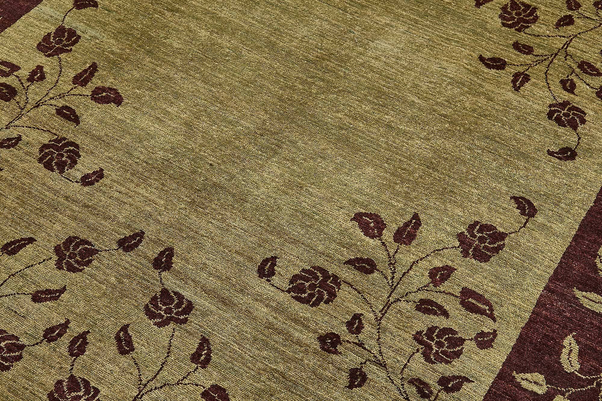 Turkish Handknotted Wool Oushak Rug 182 cm x 271 cm