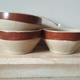 Set of 3 small bowls in Digoin stoneware