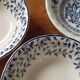 3 bowls and 5 blue plates