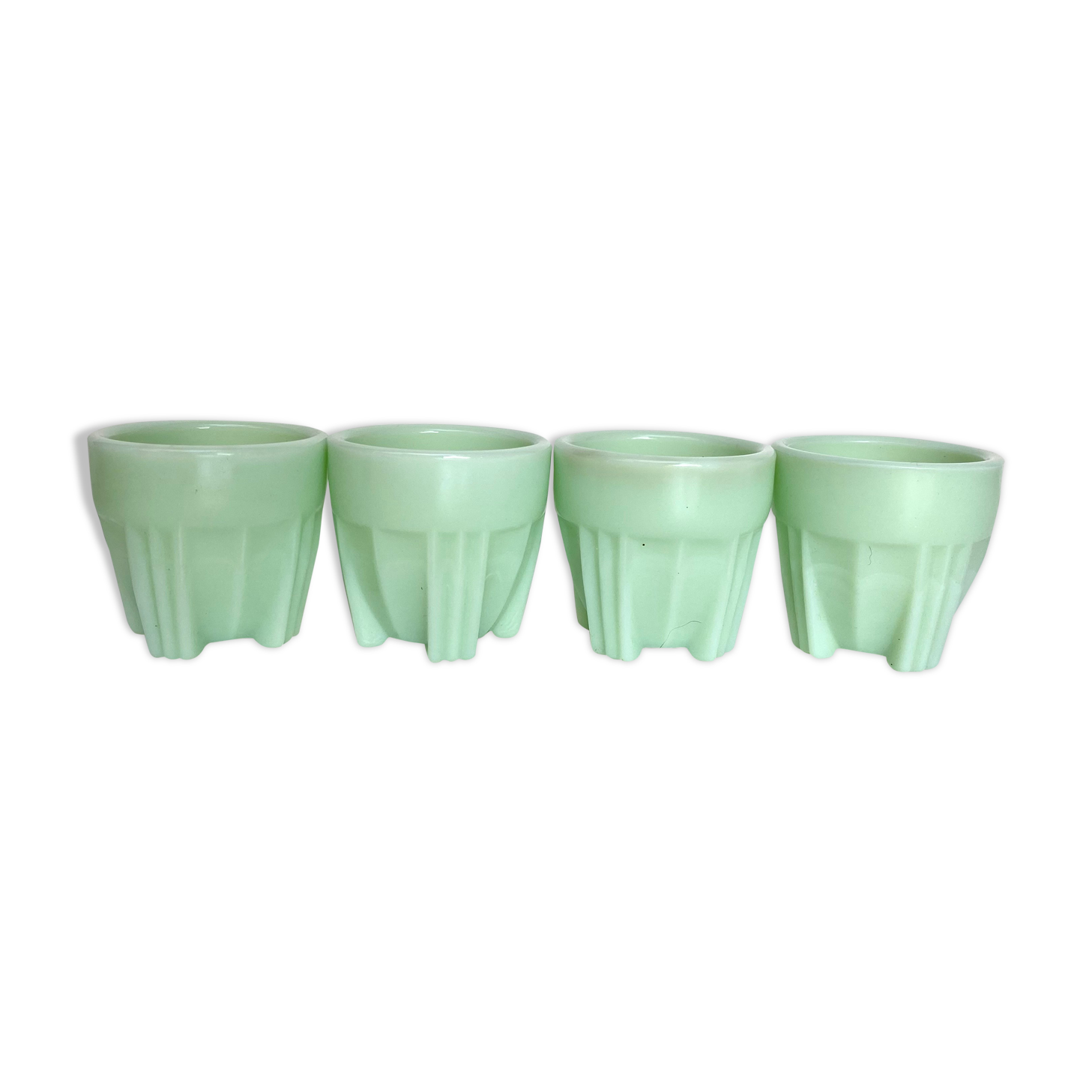 Vintage opaline glass coquetiers