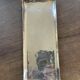 Empty silver metal pocket